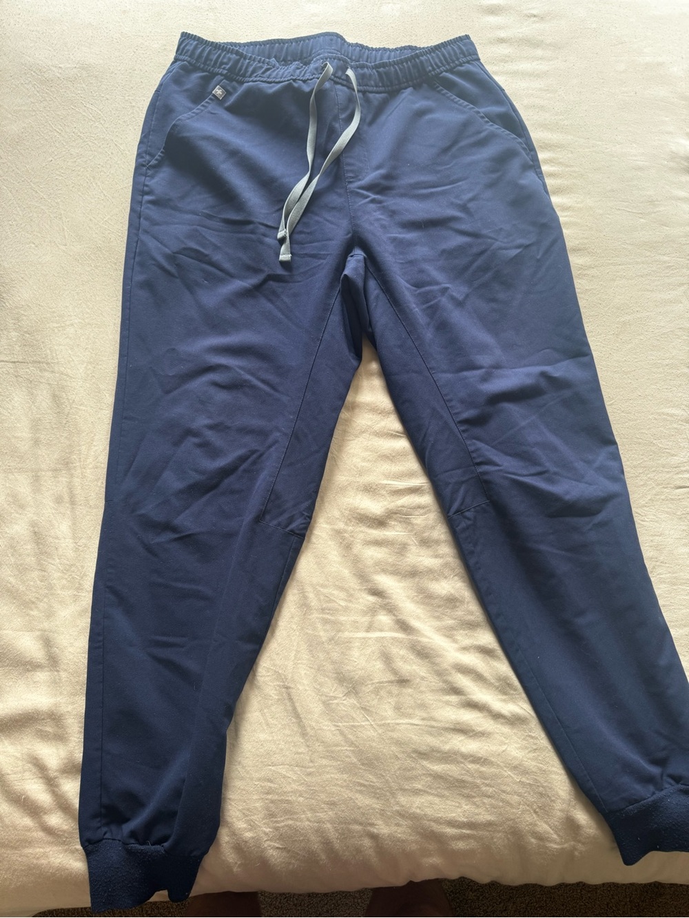 Figs Men's Navy Drawstring Jogger Pants